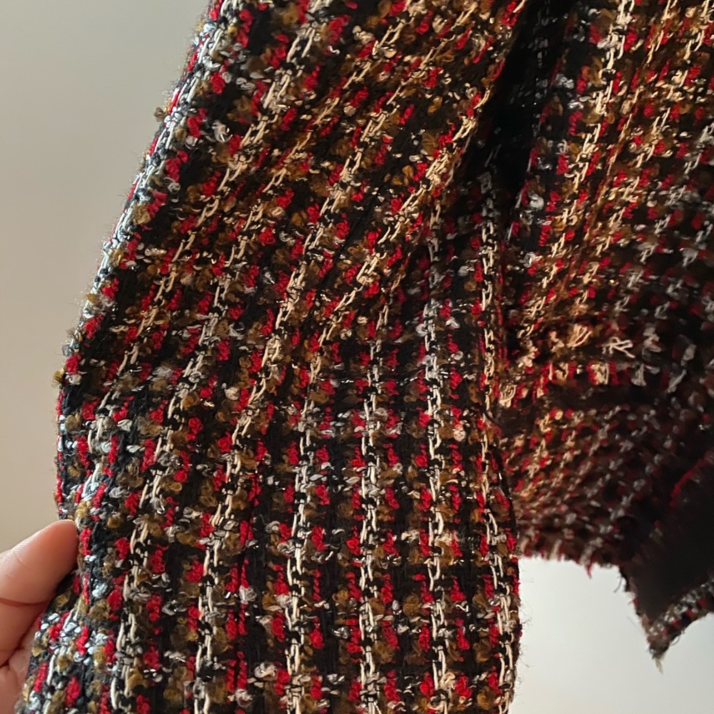 Red weave jacket - Picture 3 of 5